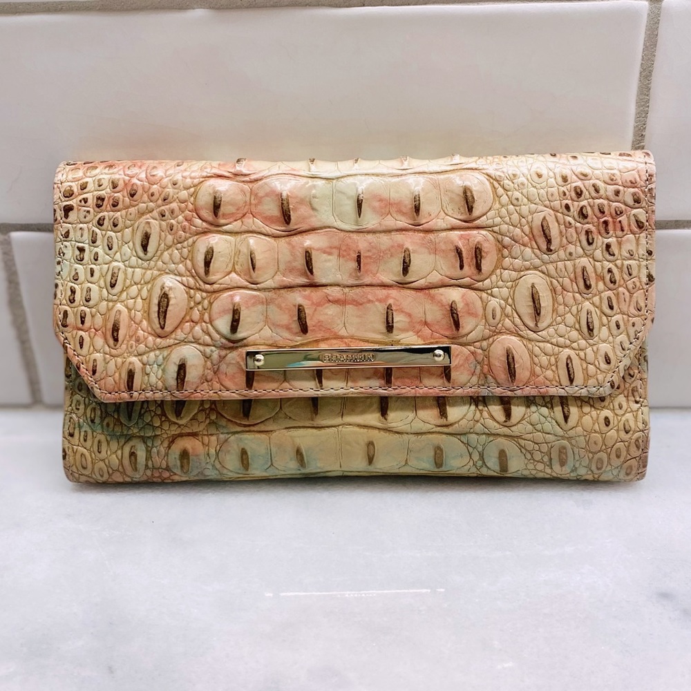 Brahmin Soft Checkbook Wallet Sahara Melbourne